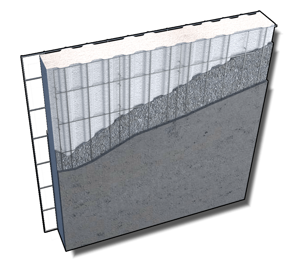 panel estructural con núcleo EPS y malla galvanizada
